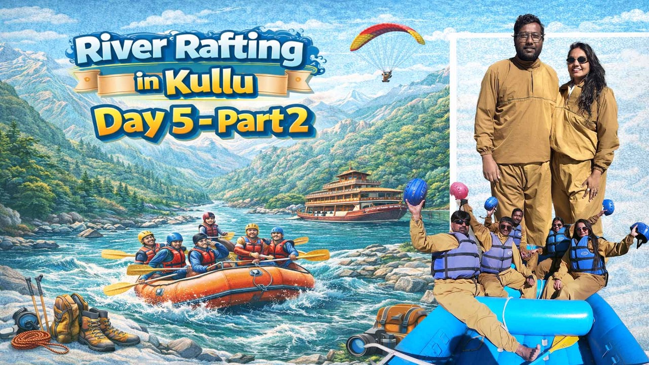 Kullu River Rafting 🛶 | Full Adventure & Thrill | Shimla Manali Trip | Day 5 Part 2 Vlog