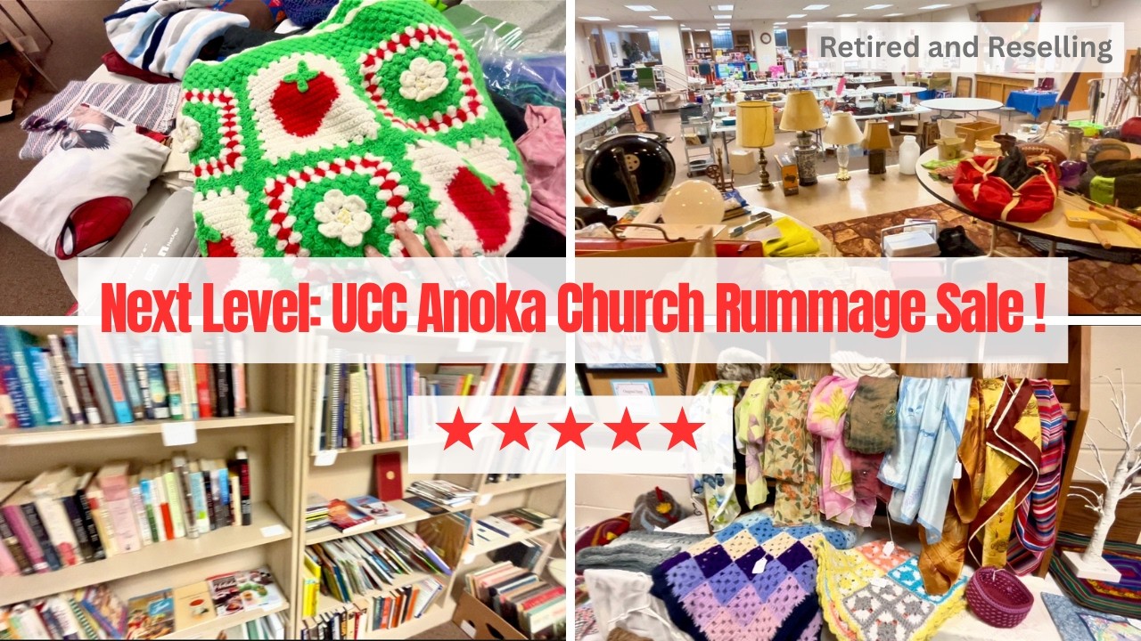 I Was the ONLY One at this Minnesota Church Rummage Sale?! Please Join Me Next Year / Thrift Haul