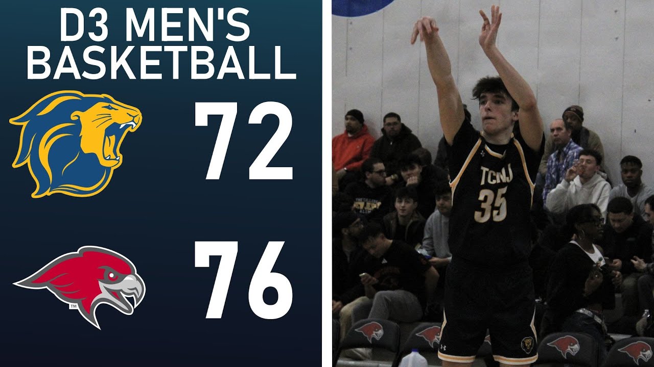 TCNJ 72 MONTCLAIR 76 - D3 Men's Basketball Highlights