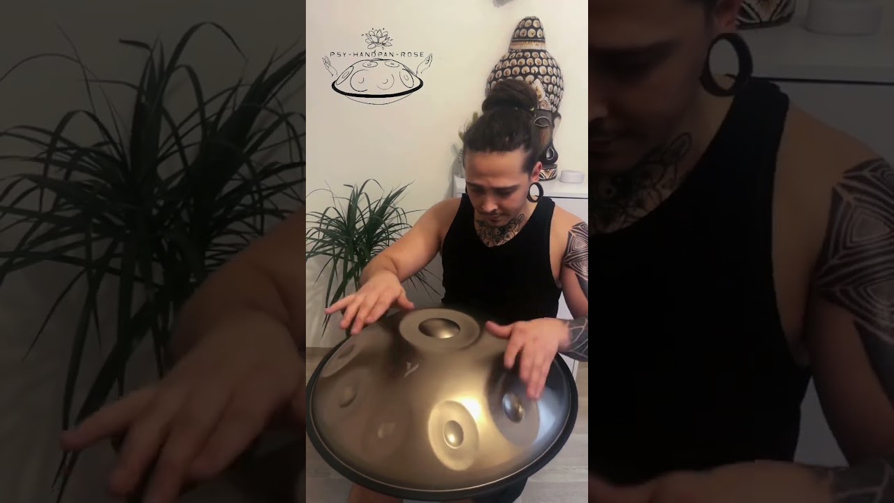 Shadow flow meets handpan soul 🌒#HandpanSoul #SpiritualVibes   #SacredSound #SoundHealing #yatao