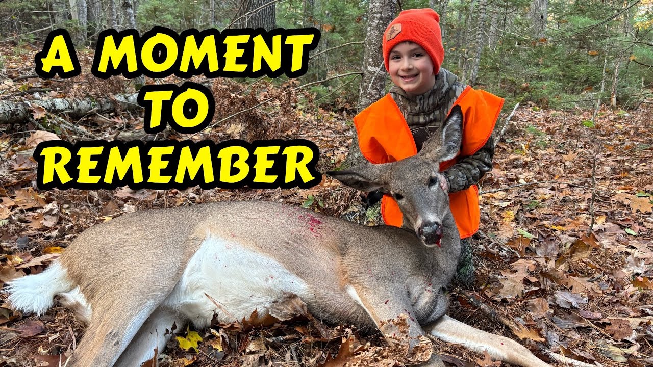 A Proud Moment In The Maine Woods | Youth Day Deer Hunting | Stevens 301 .410