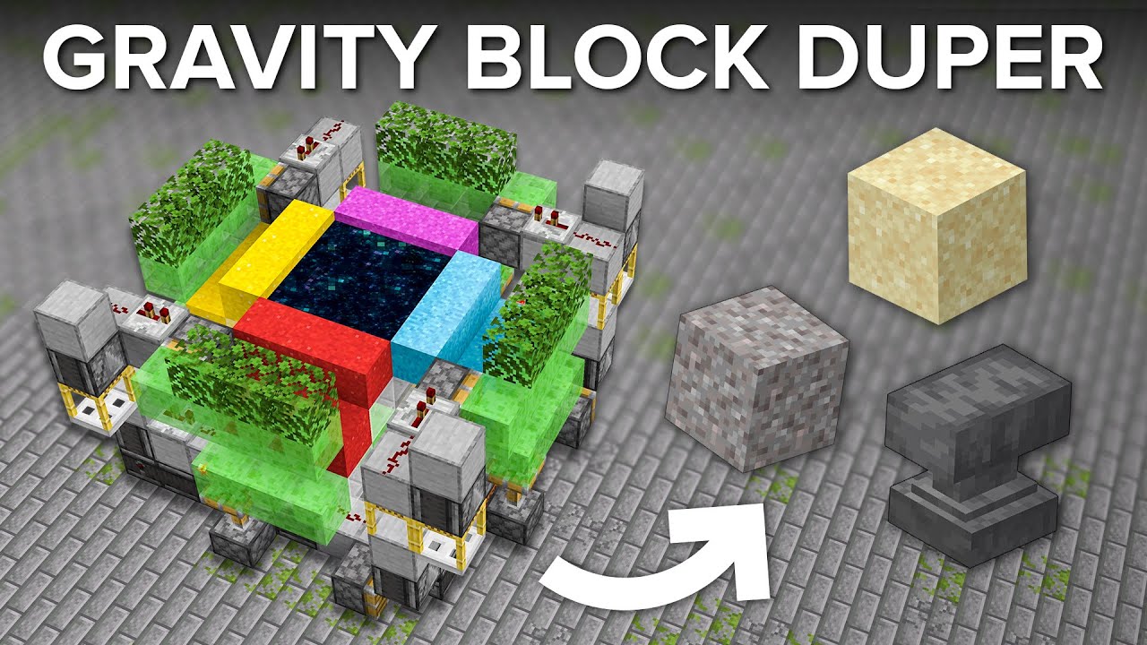 Minecraft Any Gravity Block Duper - 72k Per Hour!