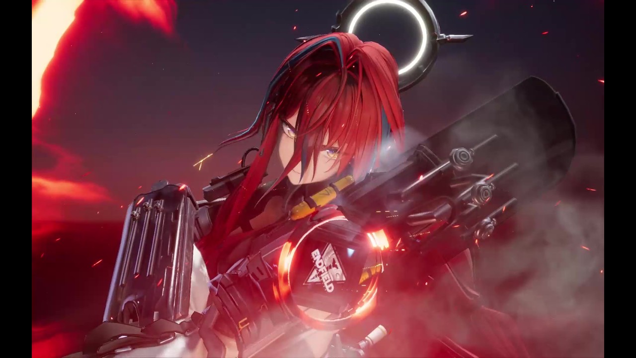 Arknights: Endfield：エンバーを使った物理編成の戦闘例（交代を利用したクラッシュの溜め方の一例）