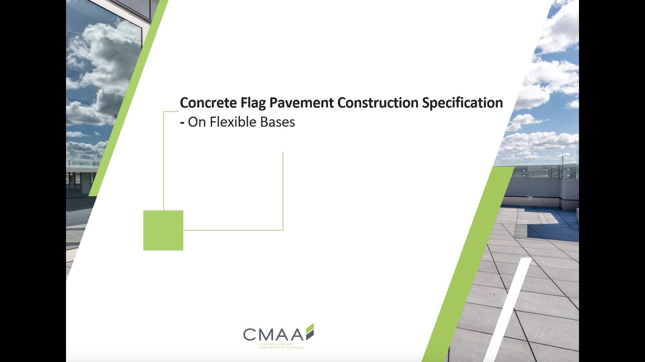 Concrete Flag Pavement Construction Specification On Flexible Bases