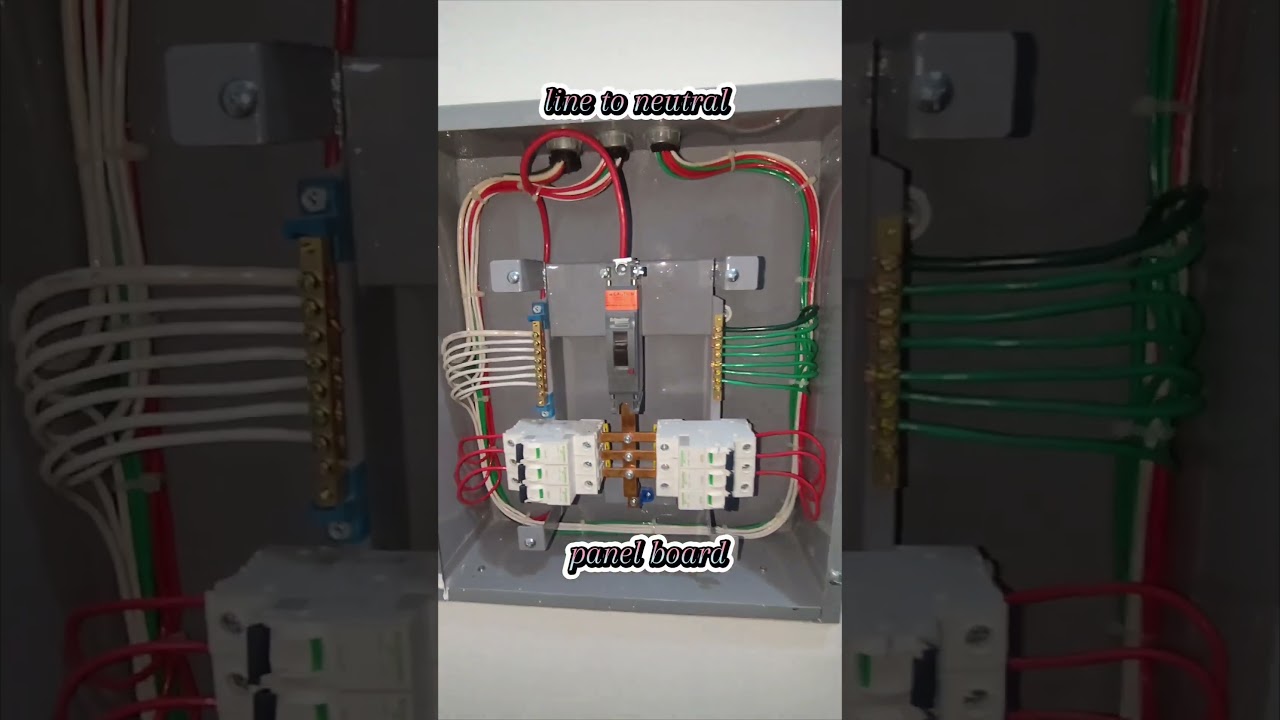 line to neutral panel board. 