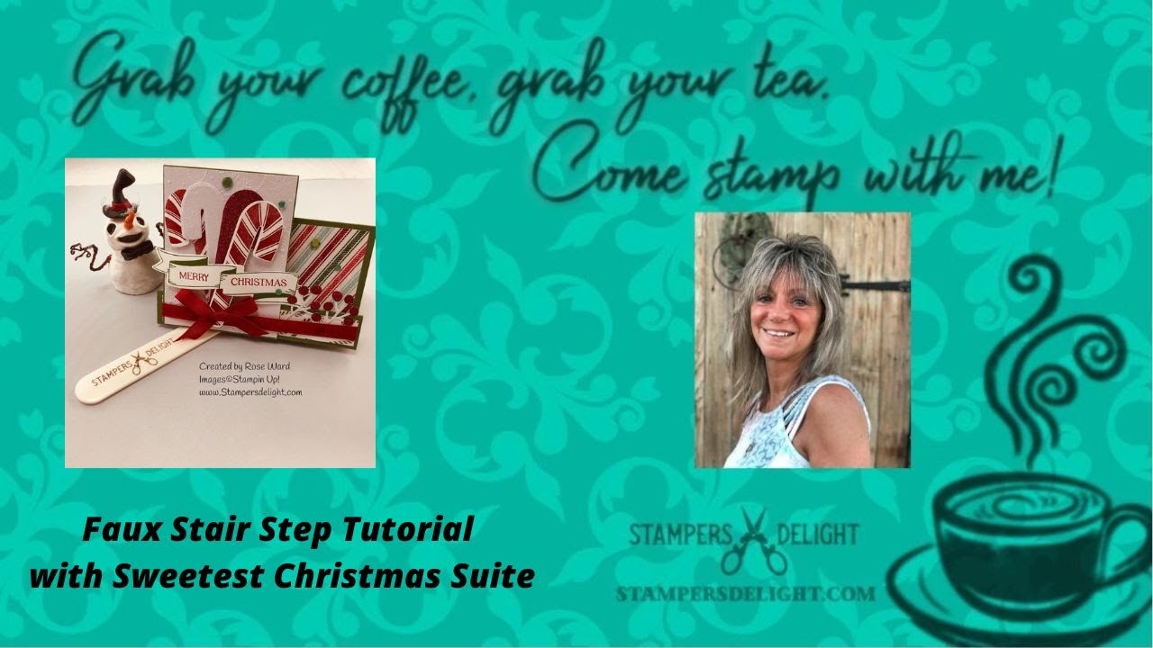 Faux Stair Step Tutorial with Sweetest Christmas Suite