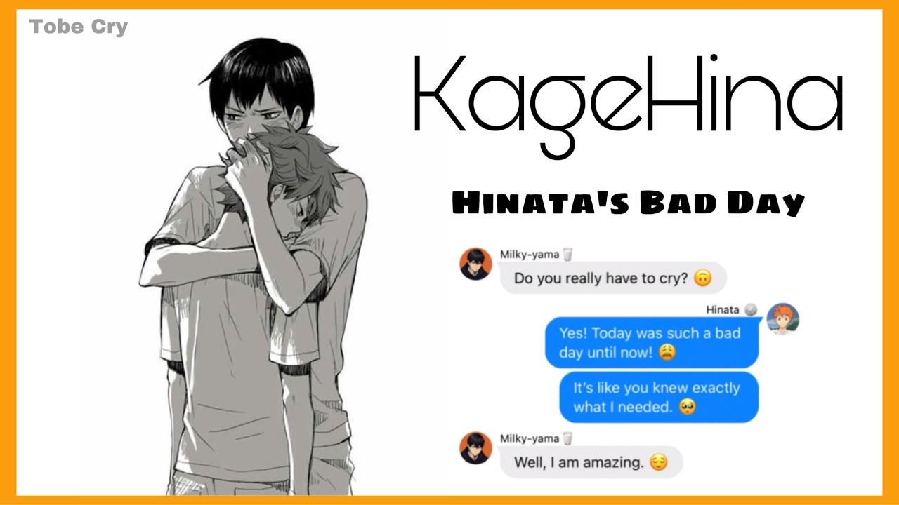Hinata’s Bad Day | KageHina | Haikyuu texts [CryBaby Repost] (no angst + happy ending)