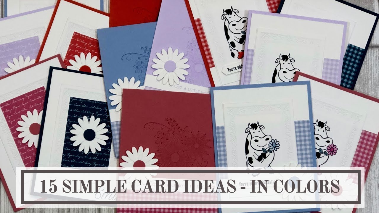 Stampin Up In Colors 2019 - 2021 (15 Simple Card Ideas)