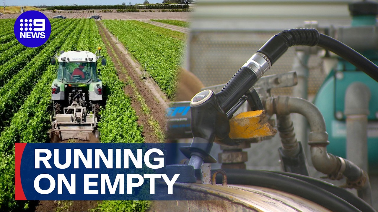 Aussie farmers run low on fuel due to conflict | 9 News Australia