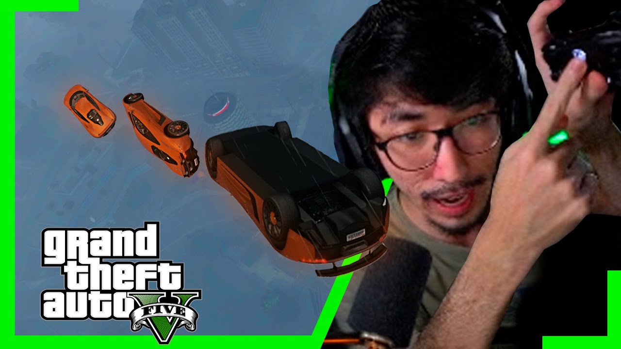 O CONTROLE DESLIGOU!🎮❌ - GTA V Corridas Malucas #414