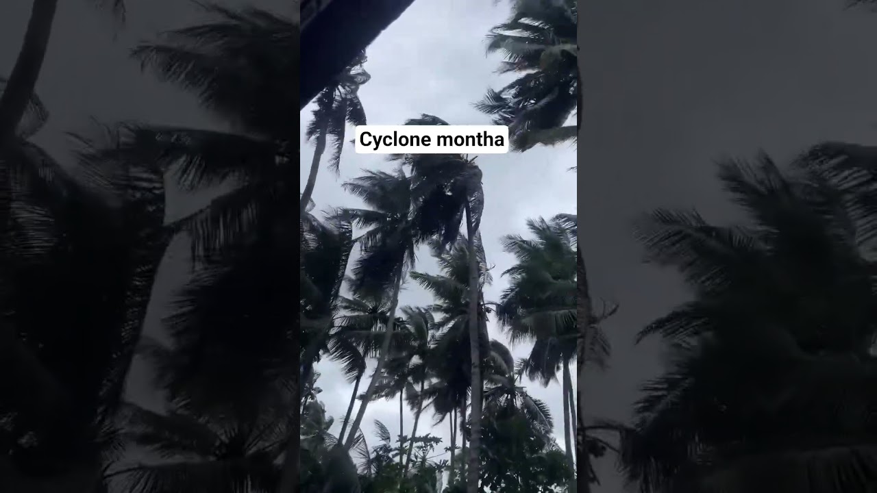 cyclone montha #konaseema #cyclone #cyclonemontha #amalapuram #staysafe #rain #thufan