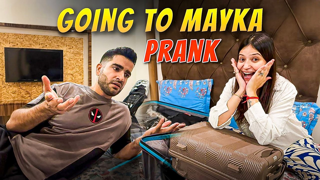 Going to Mayka prank on my husband | He got very angry | Aman and ITI vlogs 