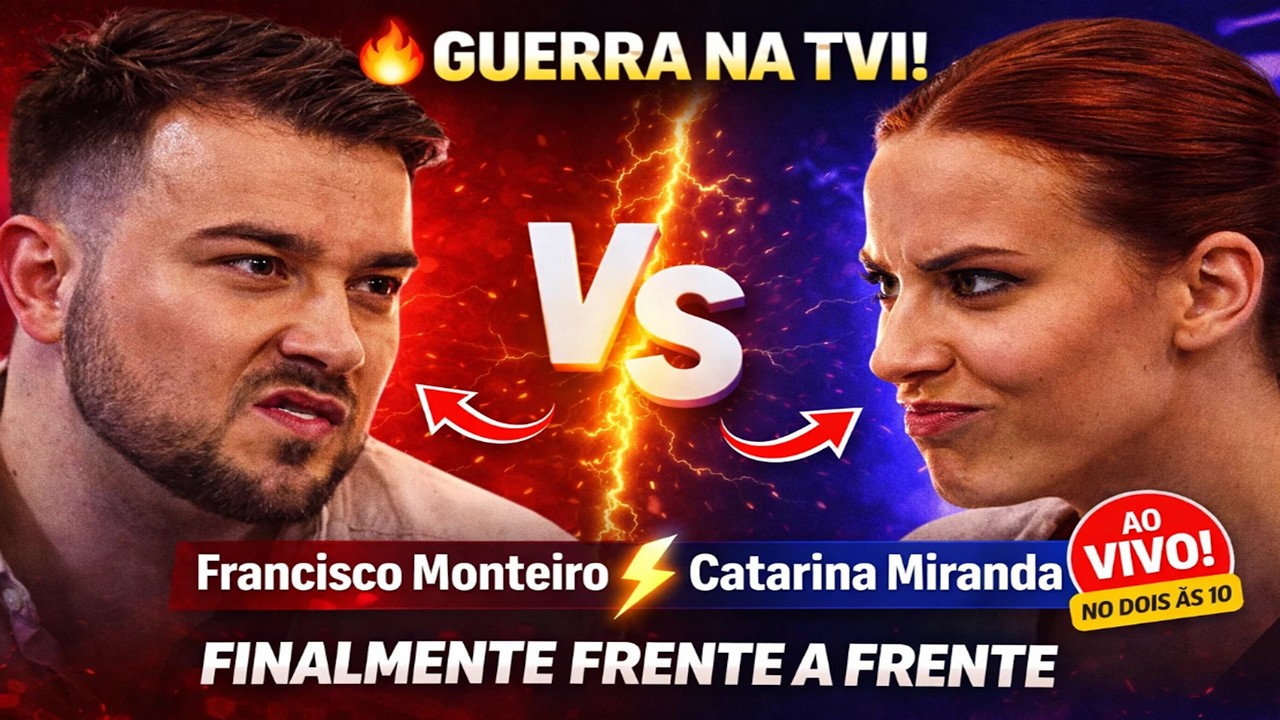 Confronto Explosivo! Francisco Monteiro e Catarina Miranda Frente a Frente em Direto no Dois às 10