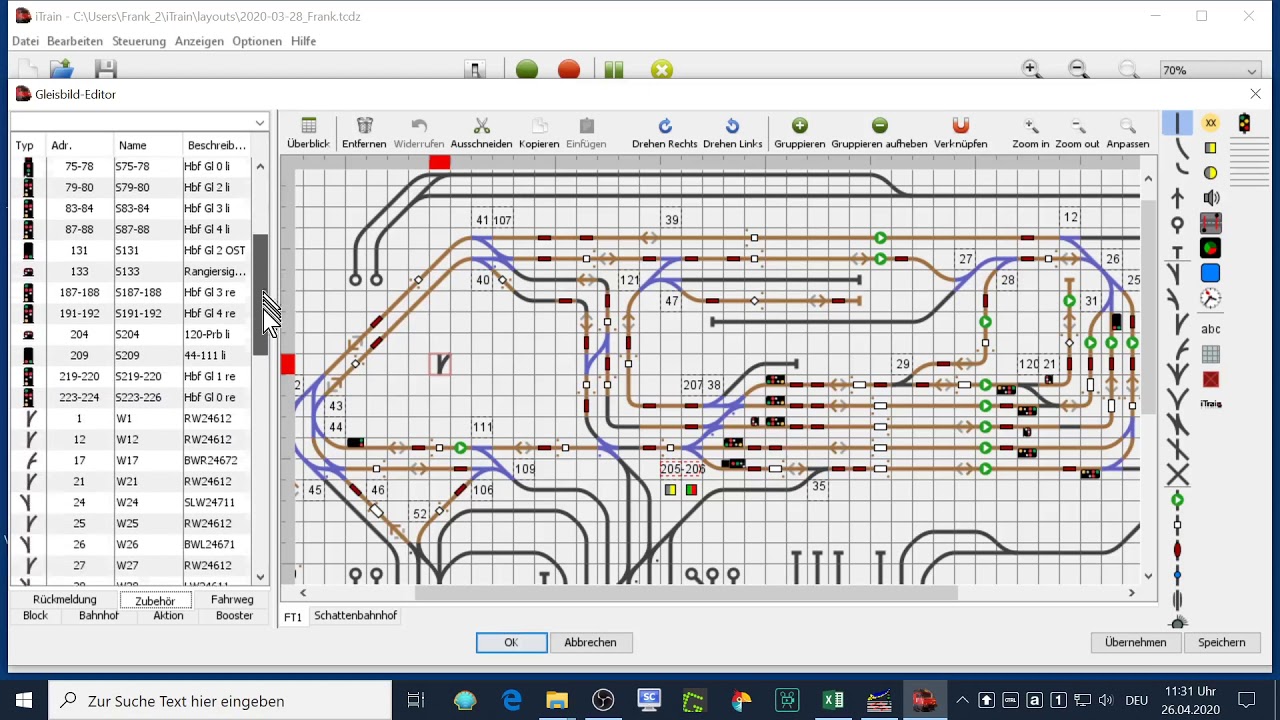 iTrain 6 Weichen mit Drag u Drop