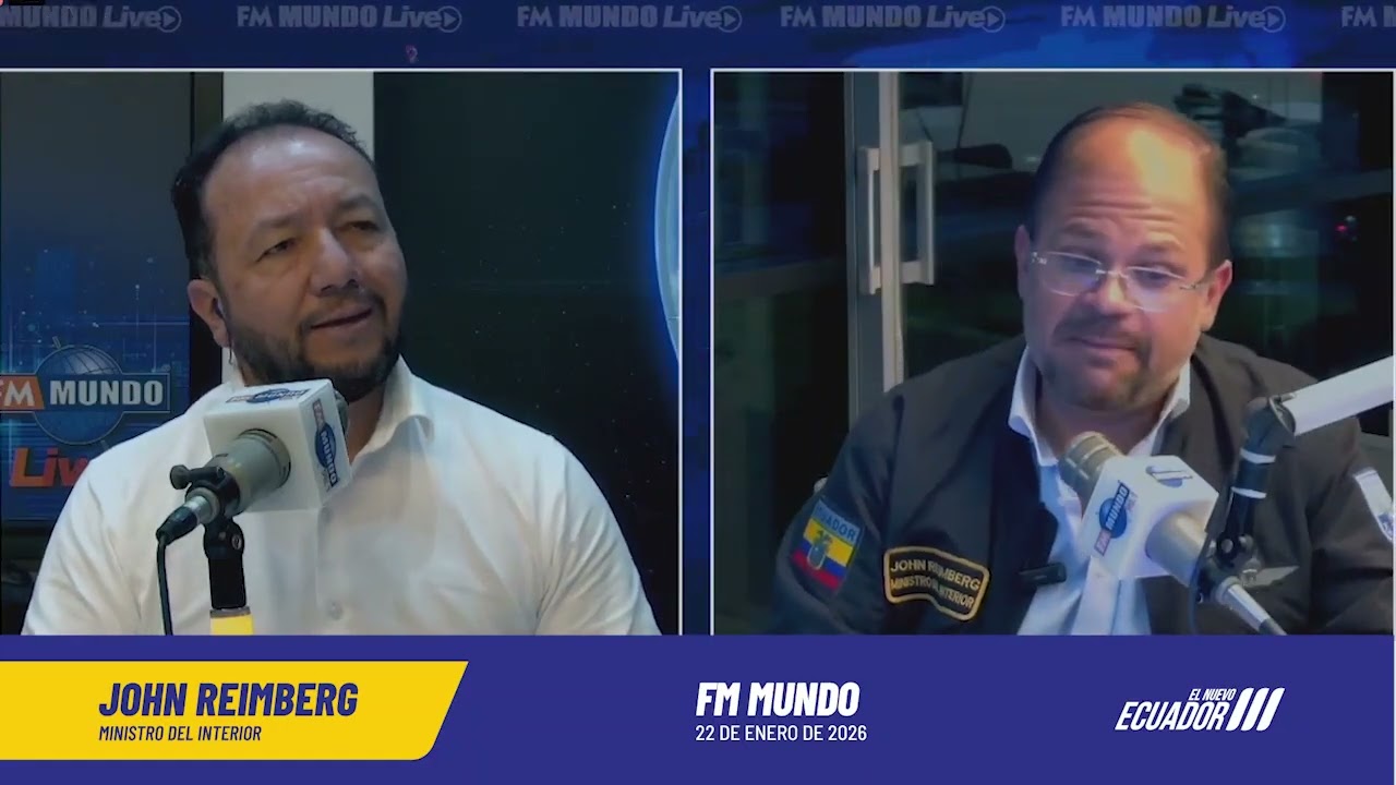 Entrevista Ministro del Interior John Reimberg en FM MUNDO