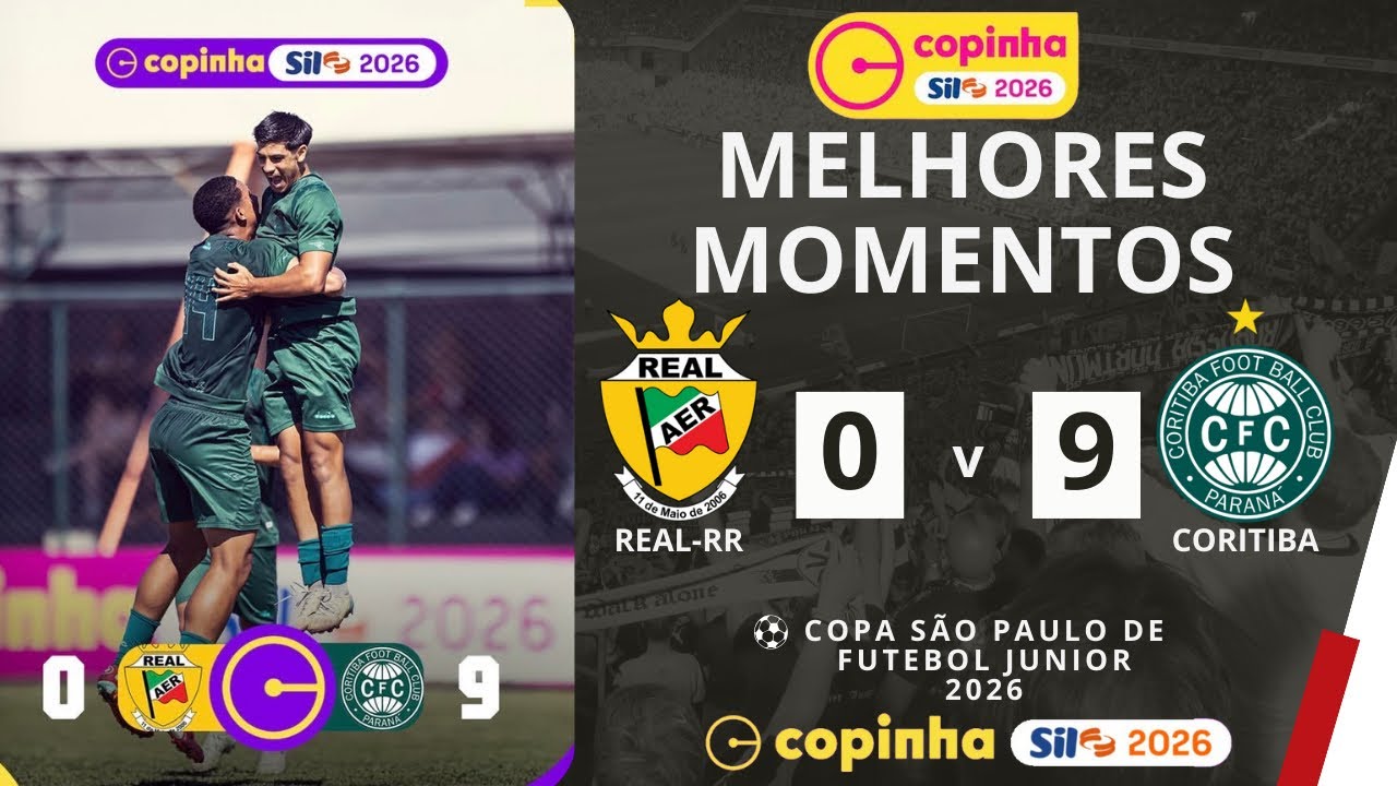 Real-RR vs Coritiba | Melhores Momentos | 2&ordf; Rodada | Copinha 2026