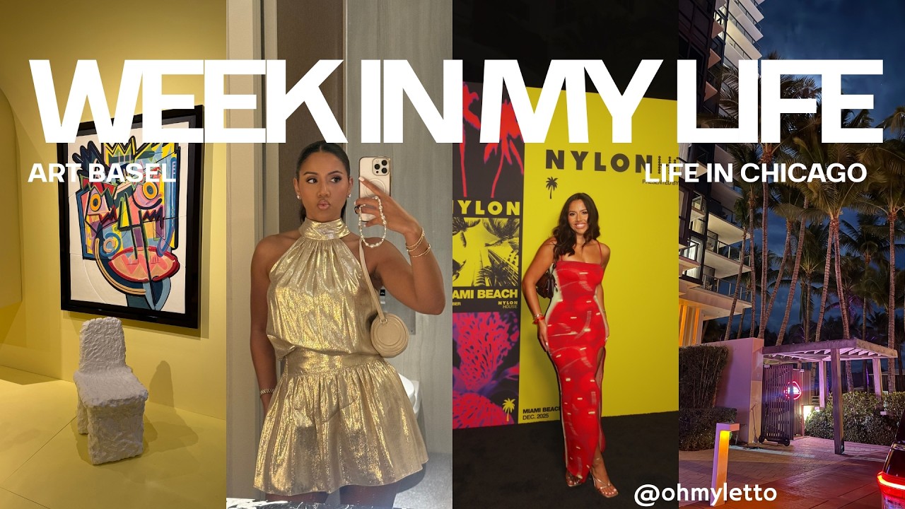 weekly vlog | productive week in chicago, art basel in miami, weekend + more
