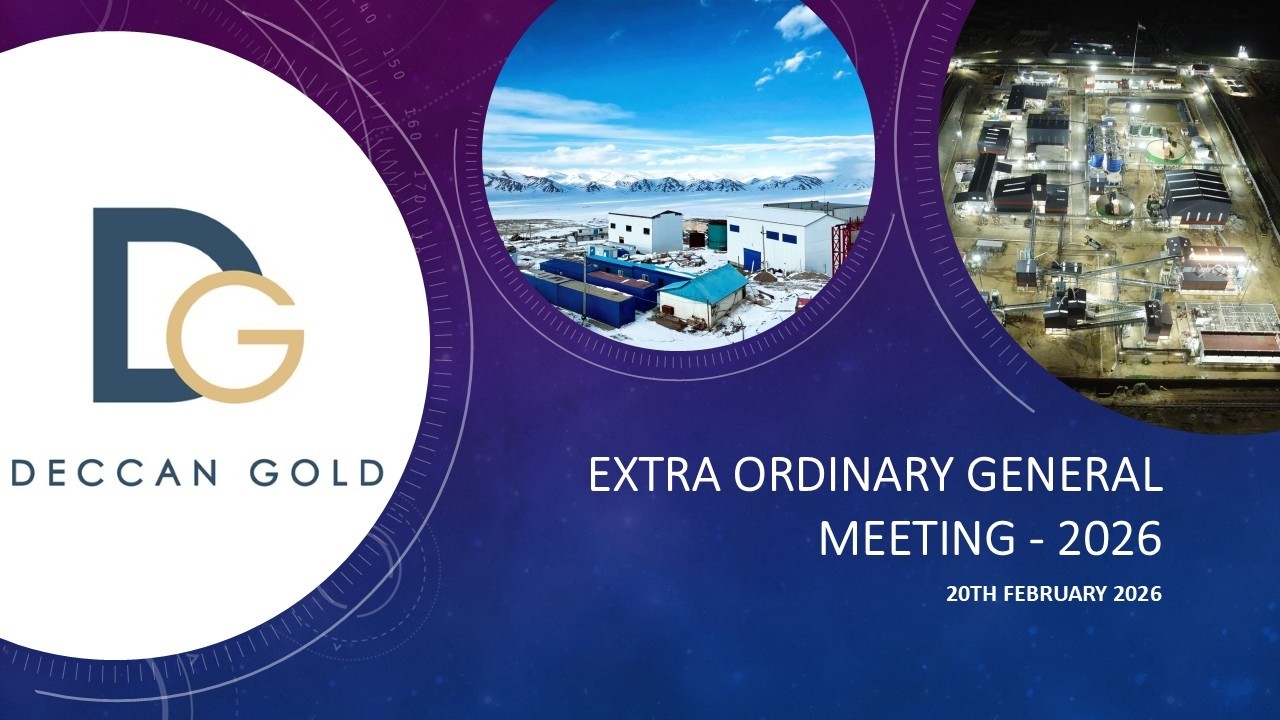 DECCAN GOLD MINES LIMITED - EXTRA ORDINARY GENERAL MEETING - 20th FEBRUARY 2026