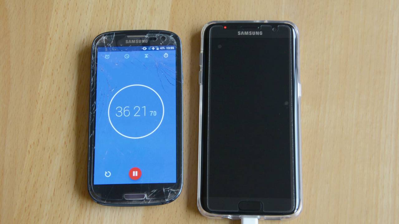 Samsung Galaxy S7 edge Adaptive Fast Charging Time Speedtest (Charging Time)