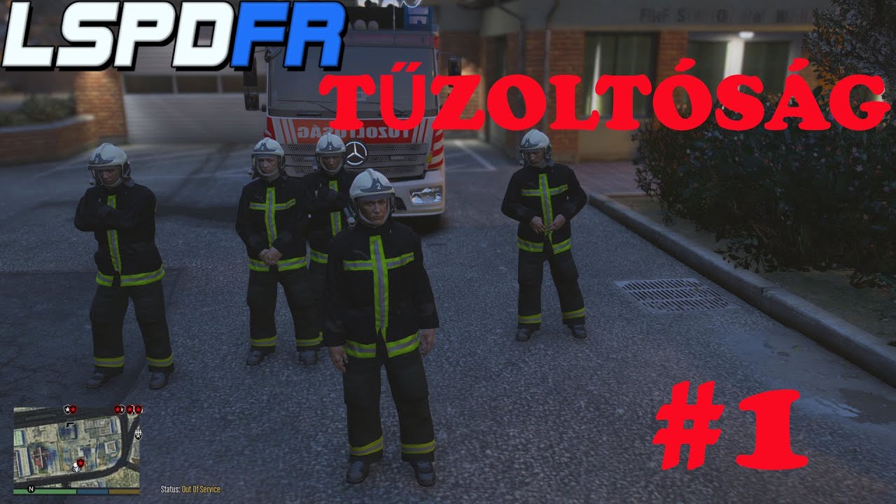 TŰZOLTÓK LETTÜNK 🚒🔥  GTA V LSPDFR Tűzoltóság #1  