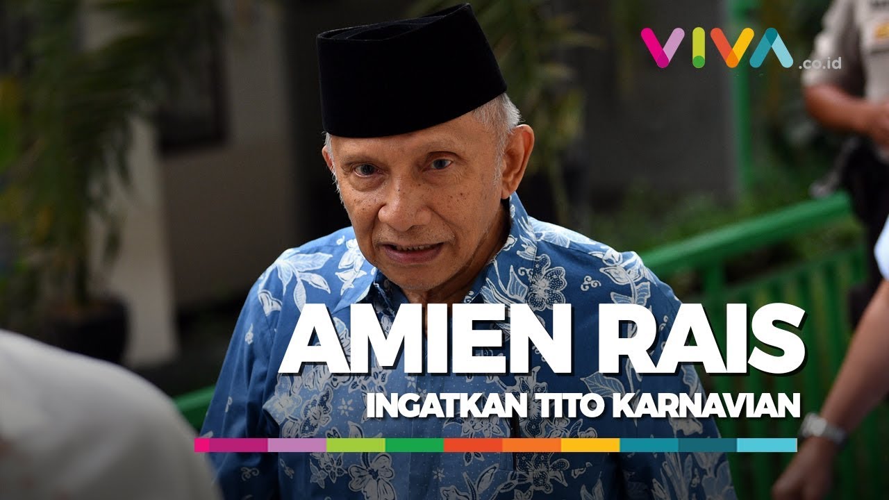 Amien Rais: Soal Penembakan, Tito Harus Bertanggung Jawab!