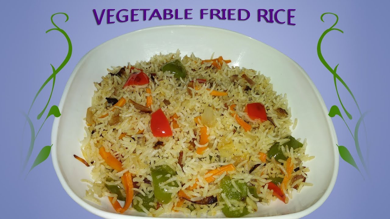 VEGETABLE FRIED RICE (SIMPLE, without Soy Sauce)