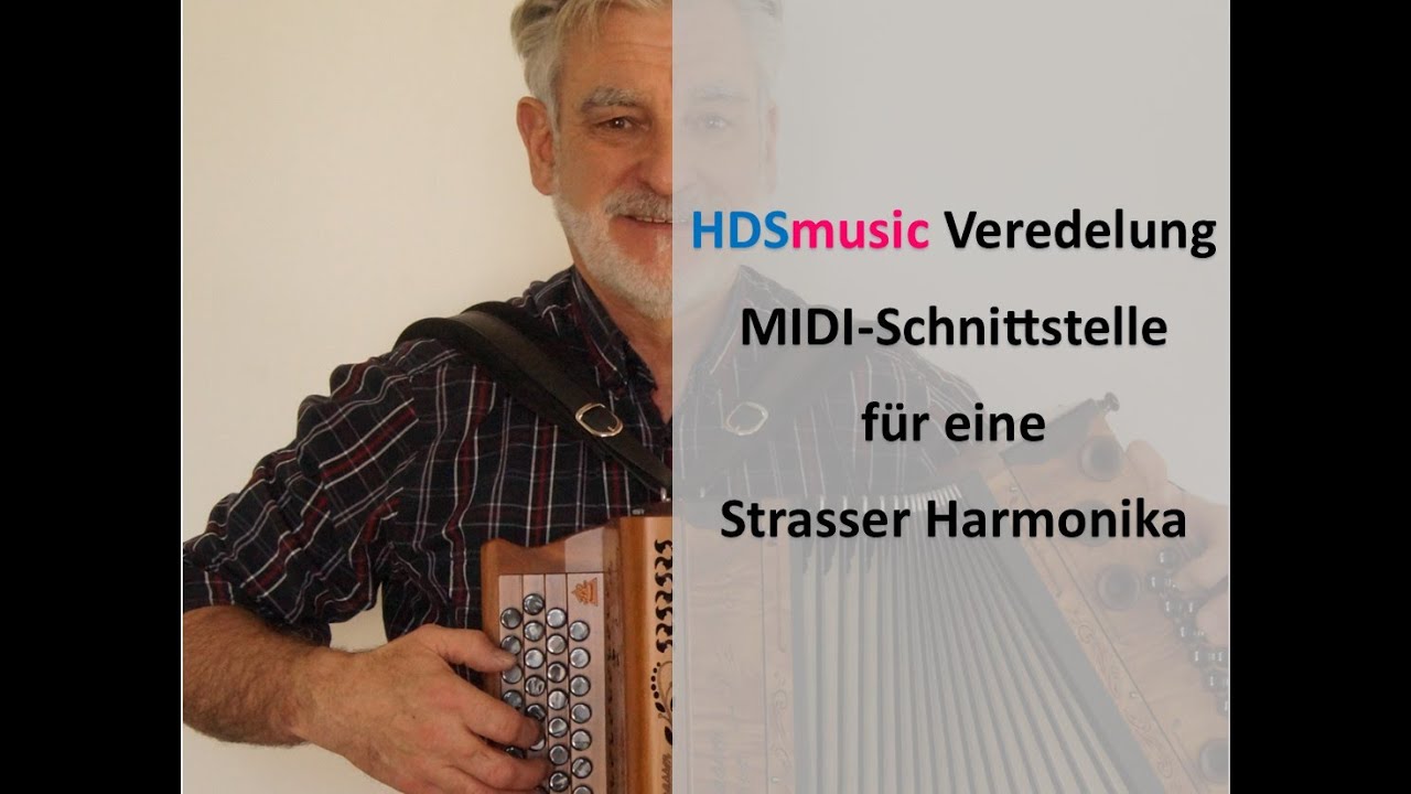 HDSmusic Werkstatt. MIDI Einbau, Veredelung einer Strasser Harmonika