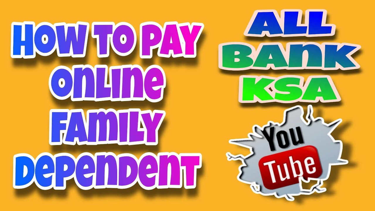 How to pay family dependent in KSA #Levy #iqama