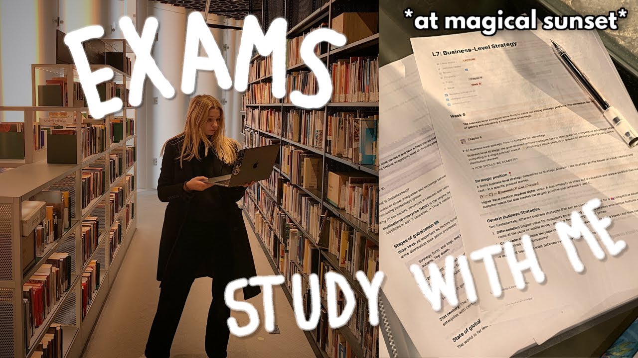 Business Student Exam Season 🇬🇧📚 Study With Me | Vlog