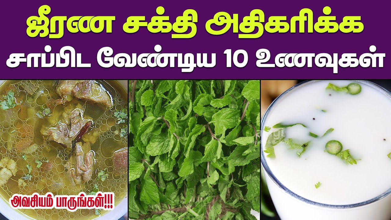Top 10 Foods for Good Digestion in Tamil | Digestion Friendly Foods | Foods to Improve Digestion