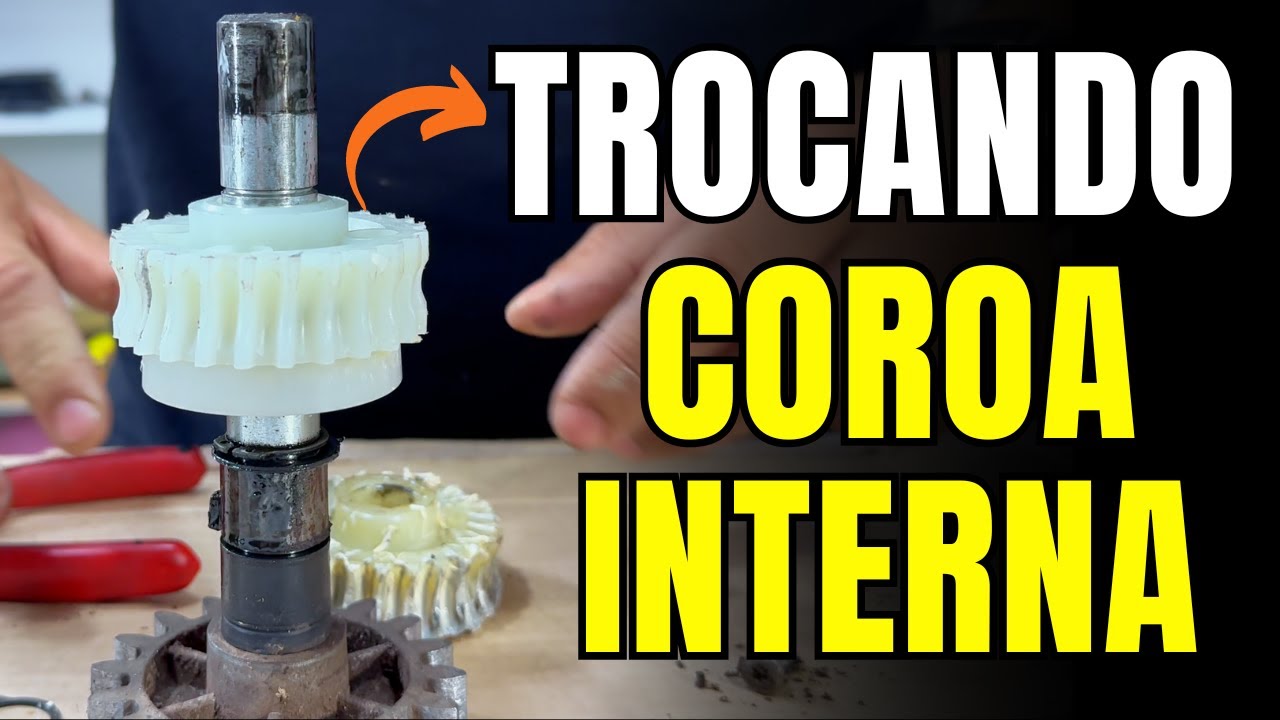 Como Trocar Coroa Interna do Motor portão Garen unisysten