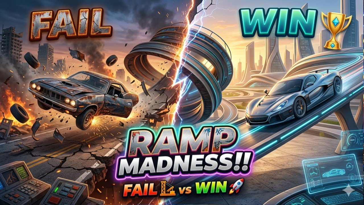 Track Racing Ramp Madness 🚗💥 Funny Fails & Wins Compilation | Android Gameplay