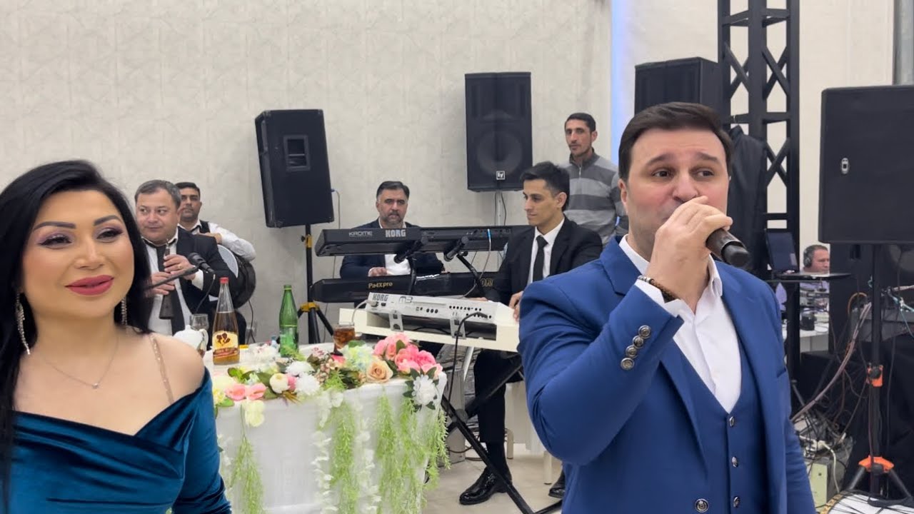 Nazli Huseynli Emil Memmedov Toy Popuri Canli ifalar