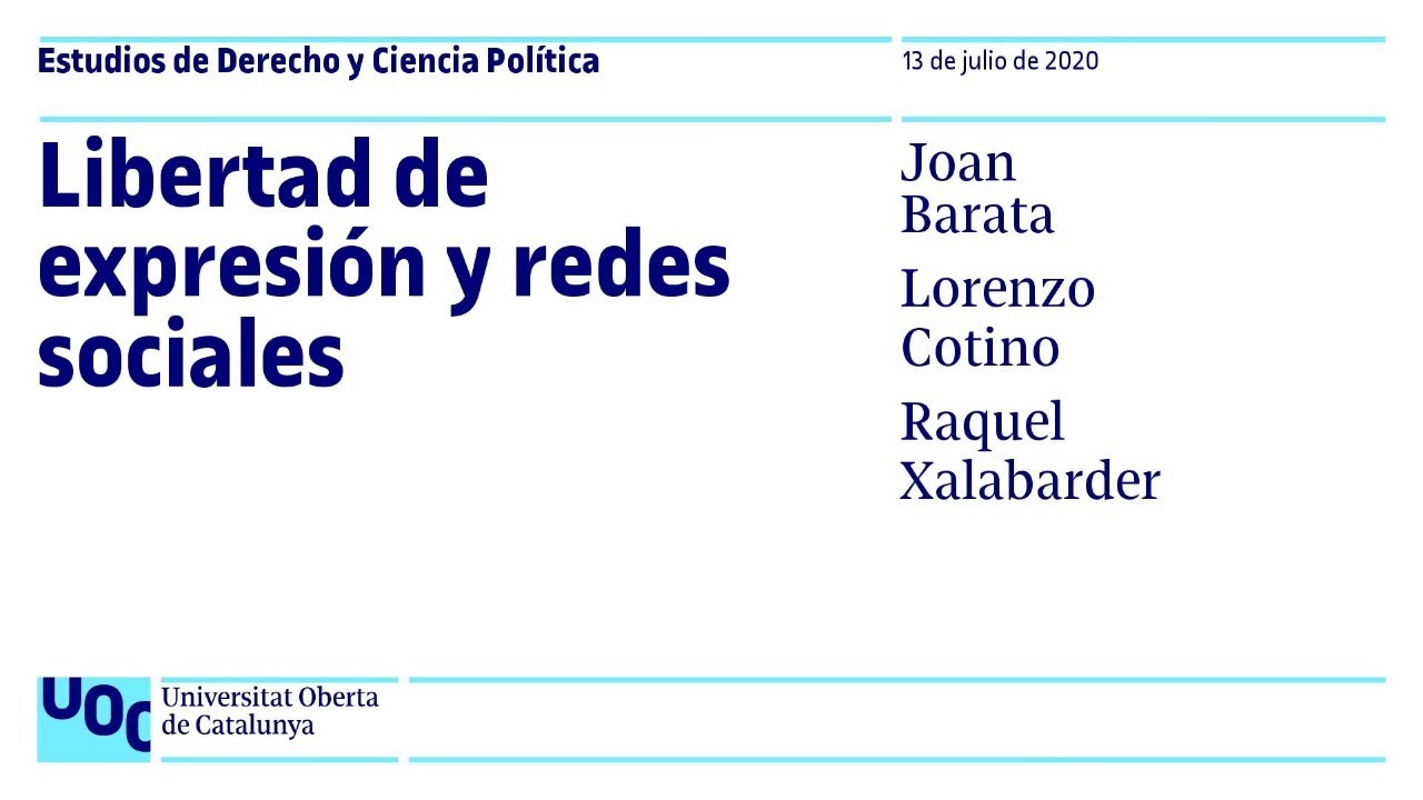 Libertad de expresión y redes sociales | UOC