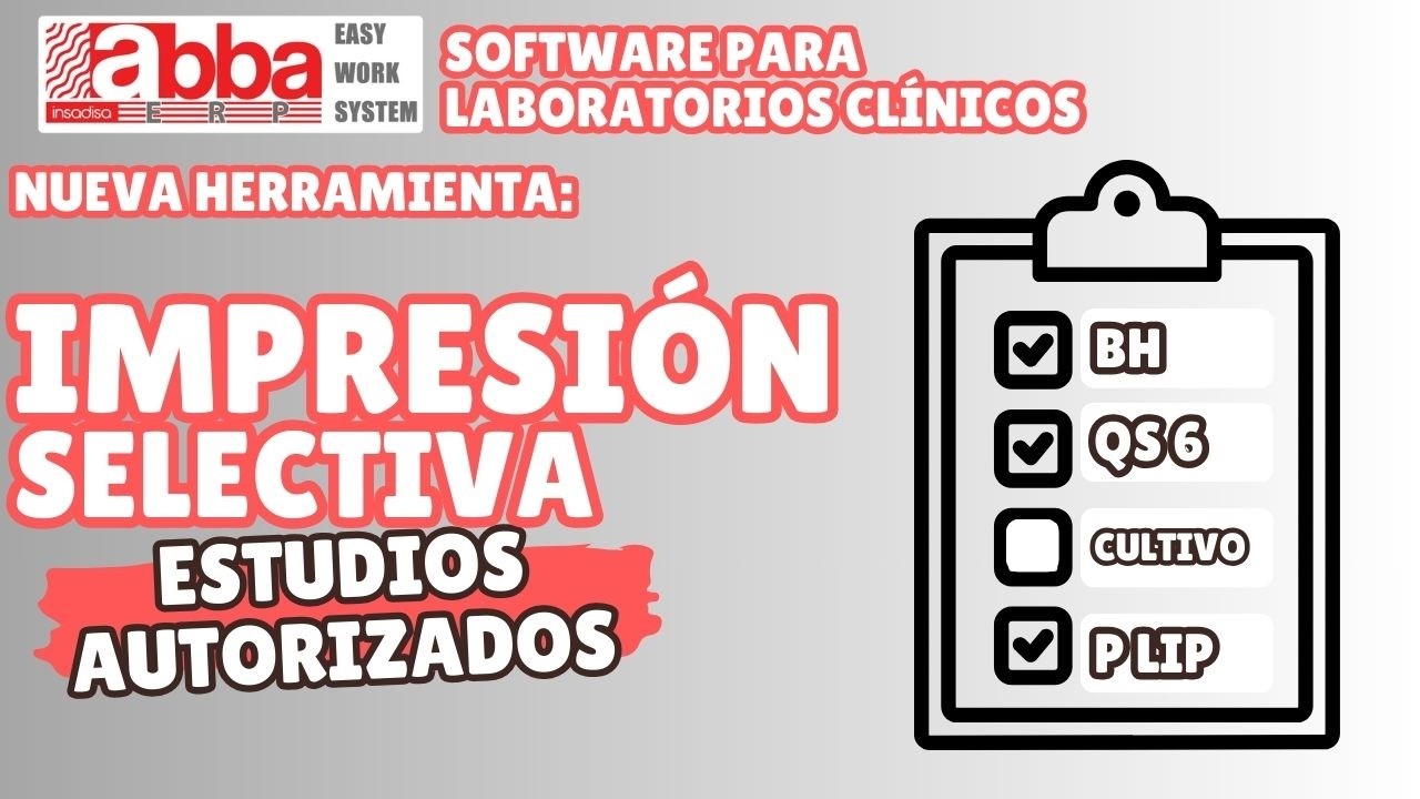 IMPRESIÓN PARCIAL DE RESULTADOS AUTORIZADOS - Software Abba para Laboratorios Clínicos