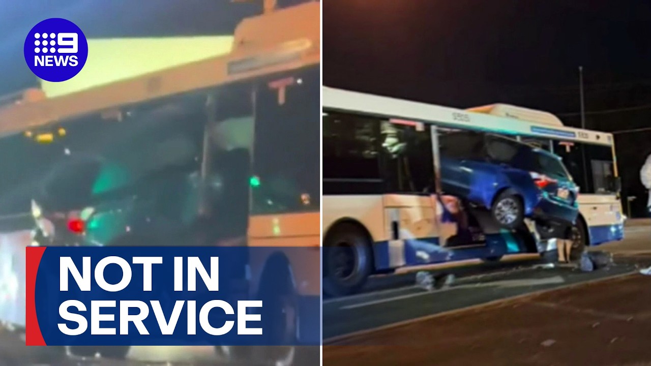 Extraordinary crash captured on camera | 9 News Australia