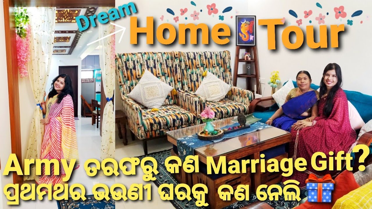 Bhauni kana padhiki kouthi job karichi~Ei ghara sakase kete gali deithili|Home Tour|America ru khati