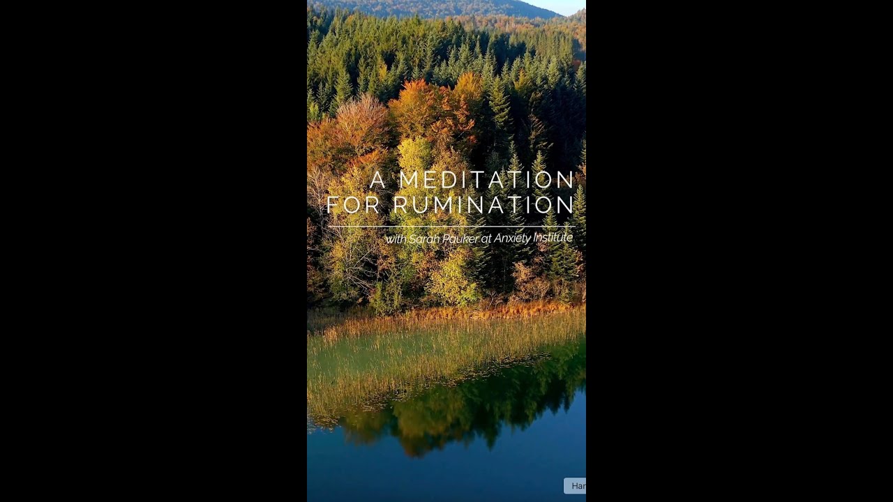 Медитация для размышлений | Институт тревожности