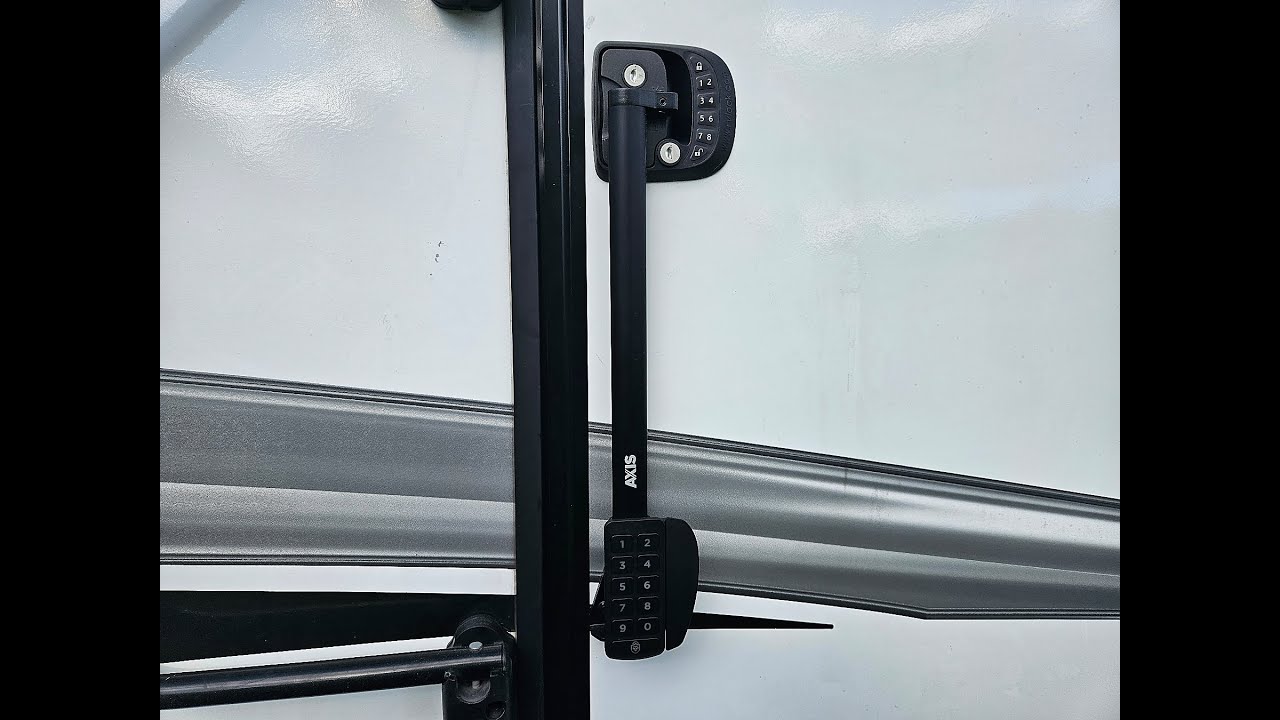 AXIS Keyless Latch Extender by RVLOCK     Improved Door Handle Lower Access with remote lock