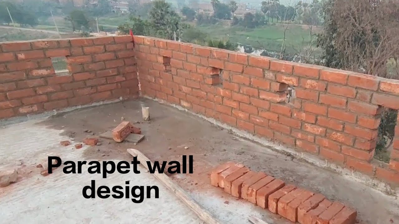 Aaj hamne parapet wall design banwaya 👍