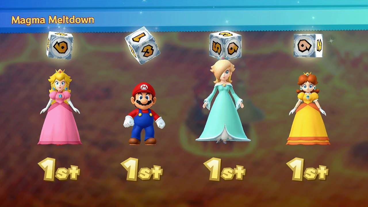 Mario Party 10 - Peach vs Mario vs Rosalina vs Daisy - Airship Central