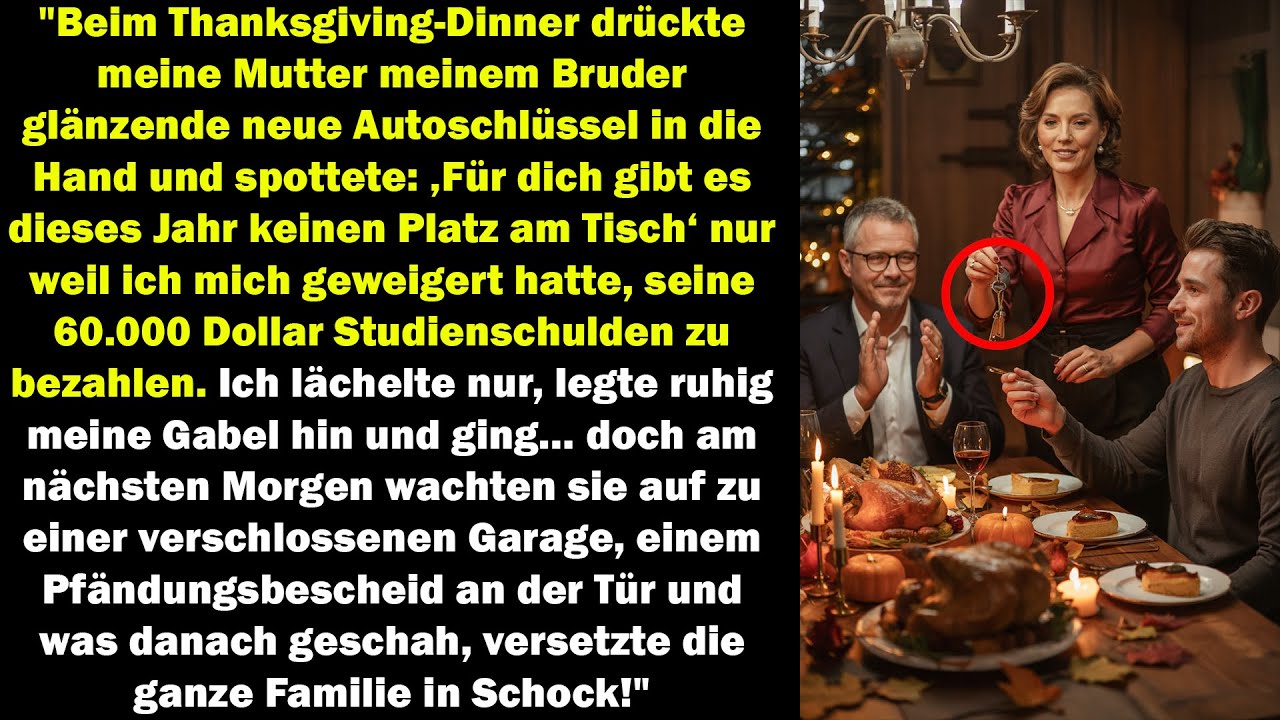 Meine Mutter gab meinem Bruder ein Auto mich verstieß sie am Morgen lag der Pfändungsbescheid bereit