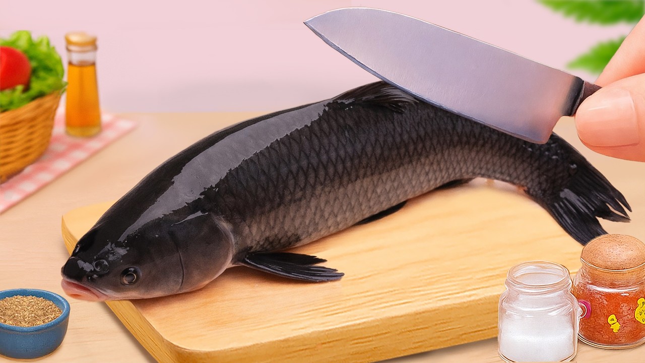 Рецепт крошечной рыбки 🐟 Как приготовить запеченную в соли рыбу с помощью мини-кухни Clover