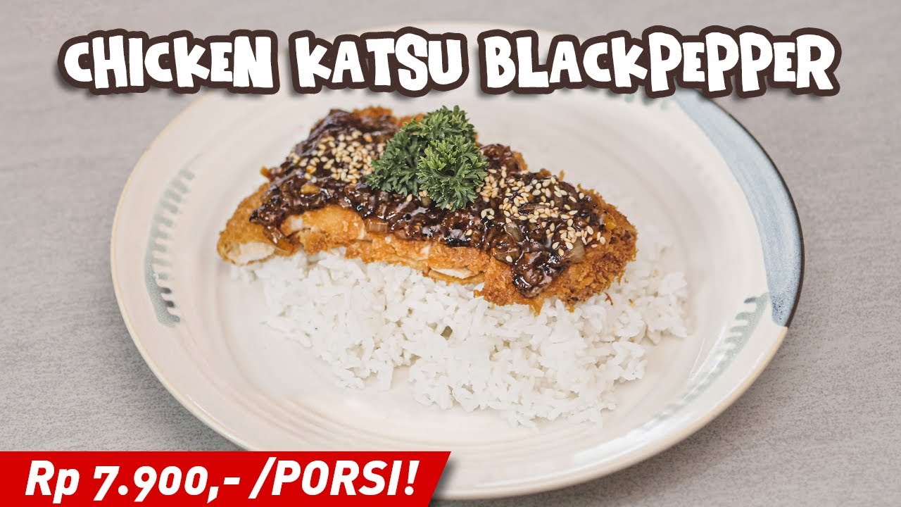 Kriuk ! Lada Hitam Gurih ! Resep Chicken Katsu Blackpepper [ Katsu Ayam Lada Hitam ]