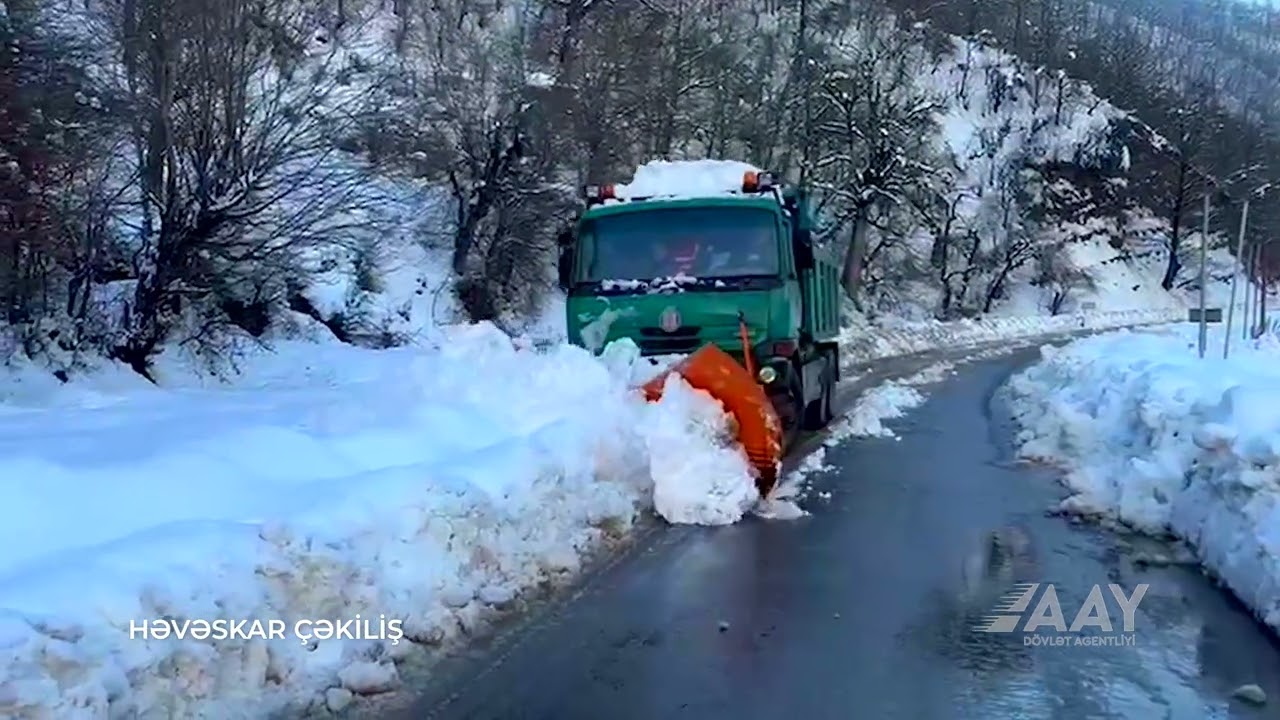 Güclü qarın avtomobil yollarında yaratdığı fəsadlar aradan qaldırılıb