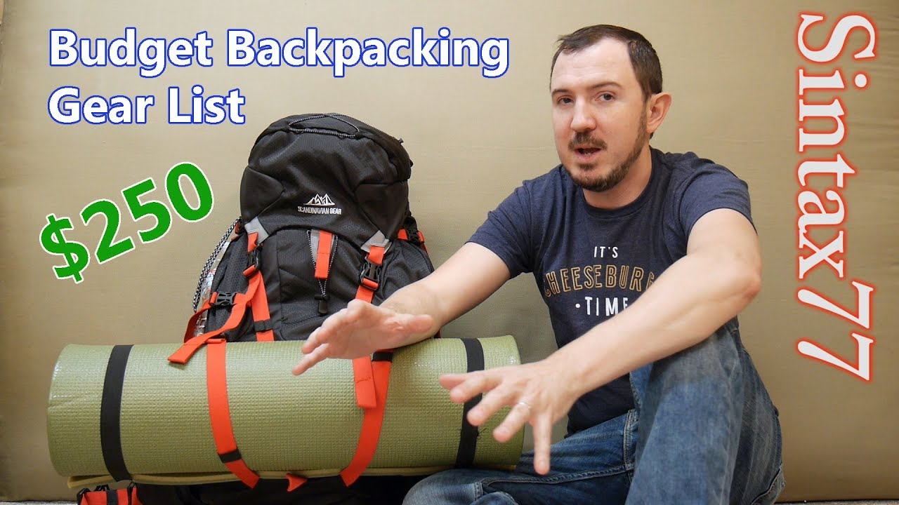 Budget Backpacking Gear List  - Go Camping for $250