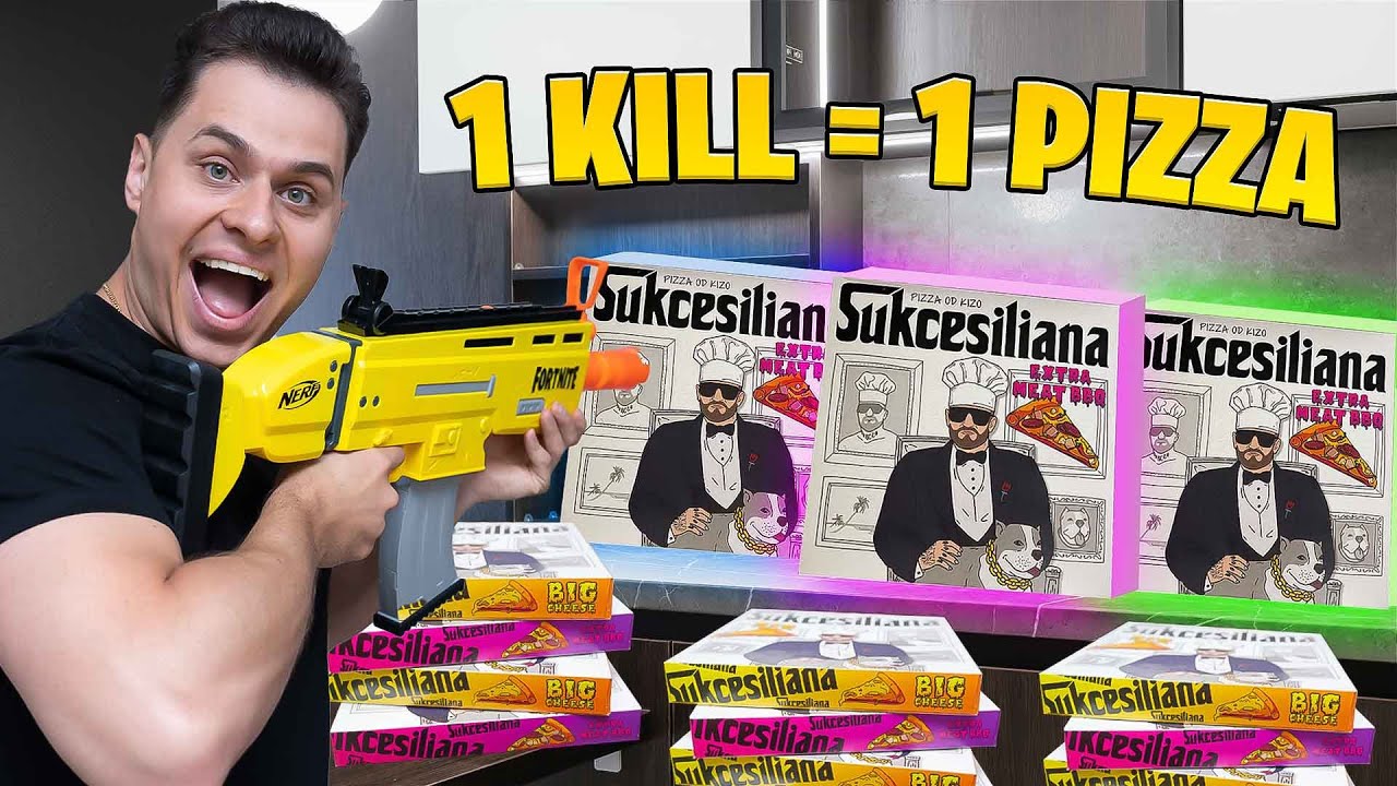 1 Frag = 1 Pizza ( Kizo Sukcesiliana ) Challenge w Fortnite!