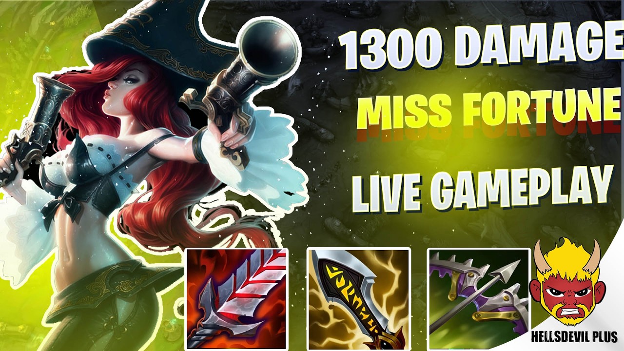 1300 УРОНА С Q У MISS FORTUNE! - Геймплей Wild Rift HellsDevil Plus