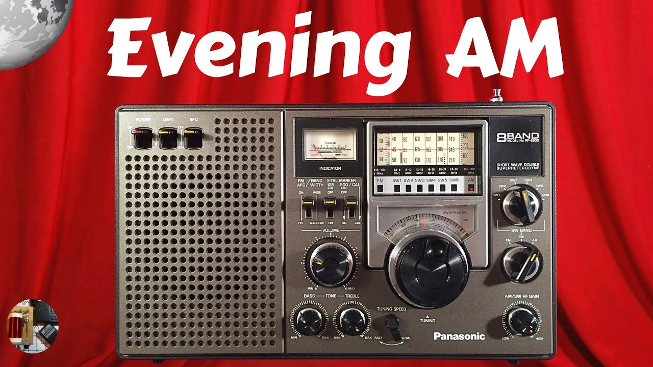 Panasonic RF-2200 Classic Shortwave Radio Evening AM Chicago Area