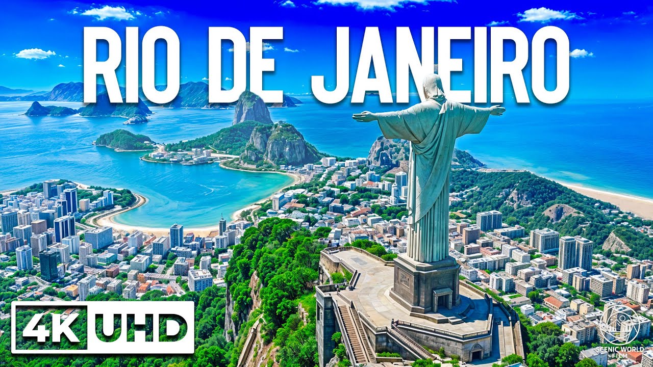 RIO DE JANEIRO, BRAZIL 4K - Iconic Christ The Redeemer, Sugarloaf & Breathtaking Vistas
